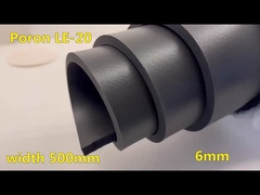 Czarny PORON INOAC Pianka LE-20 Wysoki odbiór 6,0 mm pianka oparta na gumie
