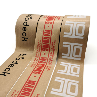 kupować Custom printed LOGO reinforced Water-activated  kraft paper tape online manufacture
