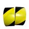 Czarna i żółta taśma bezpieczeństwa PVC