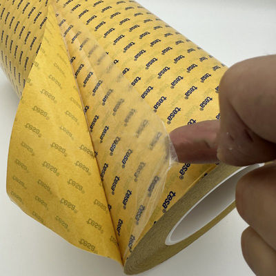 TESA 68594 Przejrzystość wysokiej lepkości, odporna na wilgoć, dwustronna taśma klejąca PET do cięcia ciśnieniowego