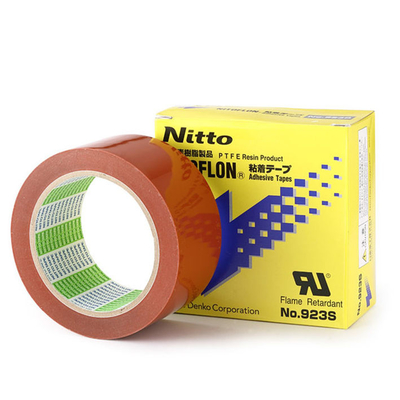 NITOFLON nr 923S Pomarańczowa taśma fluoroplastyczna z warstwą PTFE o wysokiej wytrzymałości