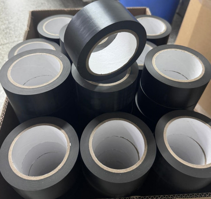 Black PVC Duct tape for waterproofing and leak repair - pipe wrapping