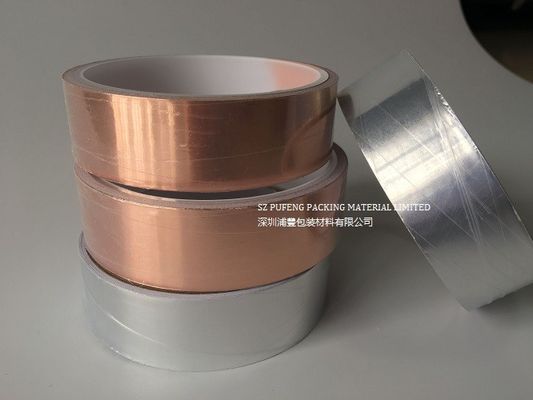 0.01mm gładka taśma z folii miedzianej z przewodzącym klejem ekranowaniem EMI